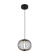 Galway 30cm Wire Frame Pendant Ceiling Light Matt Black LED 3000K-1