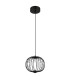 Galway 30cm Wire Frame Pendant Ceiling Light Matt Black LED 3000K-2
