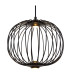 Galway 30cm Wire Frame Pendant Ceiling Light Matt Black LED 3000K-3