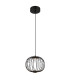 Galway 30cm Wire Frame Pendant Ceiling Light Matt Black LED 3000K-4