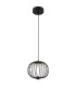 Galway 30cm Wire Frame Pendant Ceiling Light Matt Black LED 3000K-5