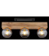 Moitas Ceiling Spotlight Bar Matt Black Smoke Glass Shade 3x E27-6