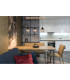 Richard Bar Pendant Ceiling Light Matt Black Smoke Glass Shade 3x E27-7
