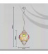 Gelasius Pendant Ceiling Light Silver Colored 1x E27-6