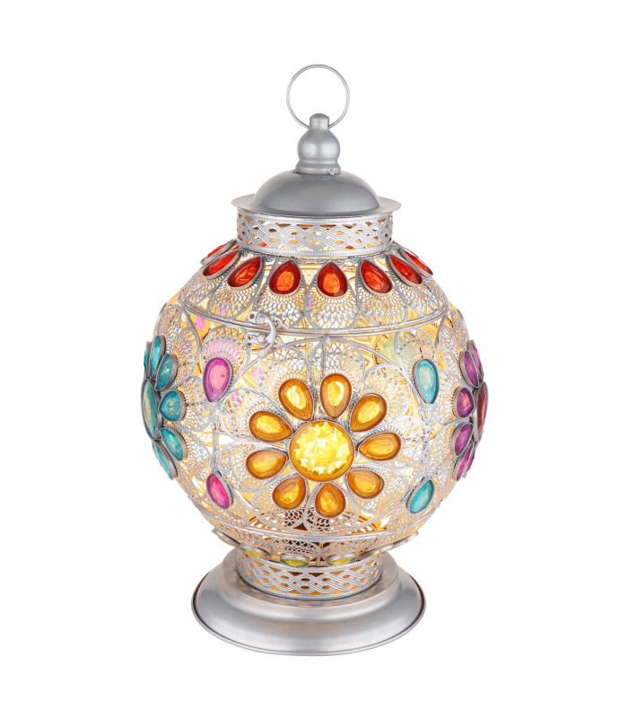 Gelasius Table Lamp Silver Colored 1x E27-1