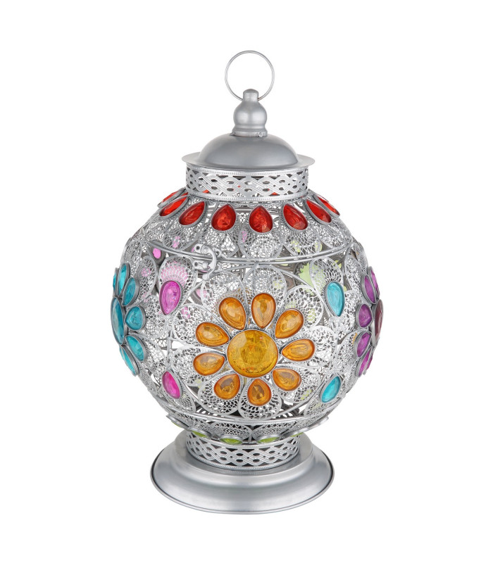 Gelasius Table Lamp Silver Colored 1x E27-2