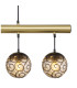 Fitz Bar Pendant Ceiling Light Matt Black 4x E27-4