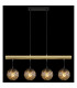 Fitz Bar Pendant Ceiling Light Matt Black 4x E27-6