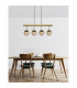 Fitz Bar Pendant Ceiling Light Matt Black 4x E27-7