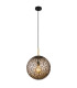 Fitz 35cm Globe Pendant Ceiling Light Matt Black 1x E27-1