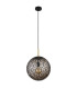 Fitz 35cm Globe Pendant Ceiling Light Matt Black 1x E27-2