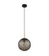 Fitz 25cm Globe Pendant Ceiling Light Matt Black 1x E27-2