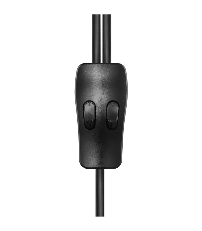 Fitz Multi Arm Floor Lamp Matt Black 2x E27-5