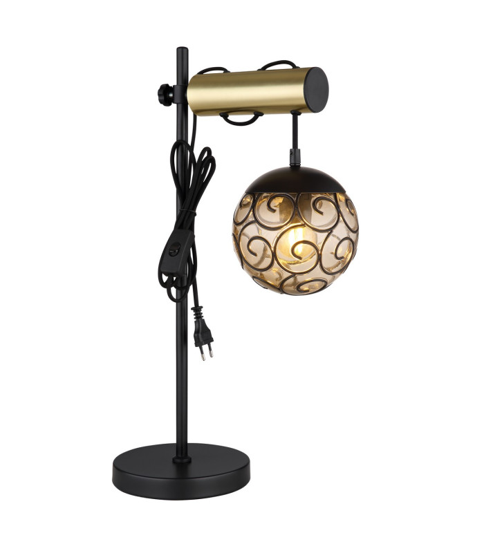Fitz Table Lamp Matt Black 1x E27-6