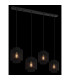 Augustin Bar Pendant Ceiling Light Matt Black 4x E27-5