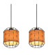 Elmar Bar Pendant Ceiling Light Matt Black 4x E27-4