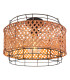 Gina Cylindrical Ceiling Light Black 1x E27-1