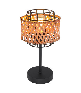 Gina Bedside Table Lamp Black 1x E27-1
