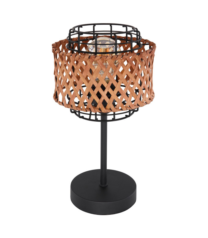 Gina Bedside Table Lamp Black 1x E27-2
