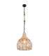 Halia 30cm Wire Frame Pendant Ceiling Light Matt Black 1x E27-1