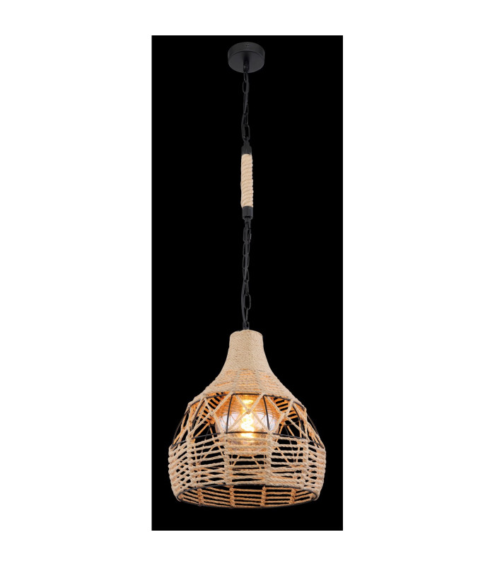 Halia 30cm Wire Frame Pendant Ceiling Light Matt Black 1x E27-4