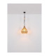 Halia 30cm Wire Frame Pendant Ceiling Light Matt Black 1x E27-6