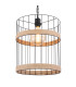 Halia 35cm Wire Frame Pendant Ceiling Light Matt Black 1x E27-3