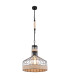Halia 35cm Wire Frame Pendant Ceiling Light Matt Black 1x E27-1
