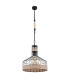 Halia 35cm Wire Frame Pendant Ceiling Light Matt Black 1x E27-2