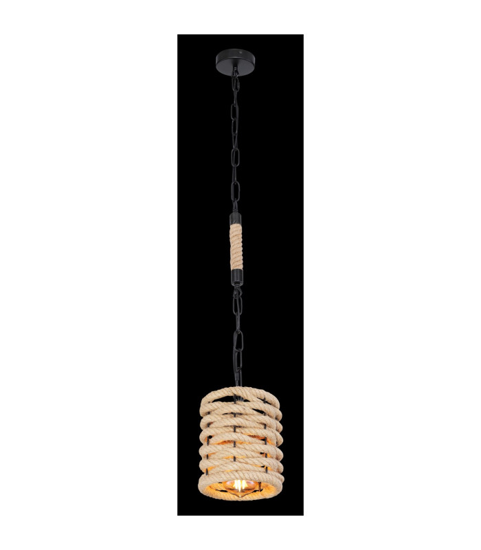 Halia Pendant Ceiling Light Matt Black 1x E27-4