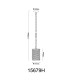 Halia Pendant Ceiling Light Matt Black 1x E27-6
