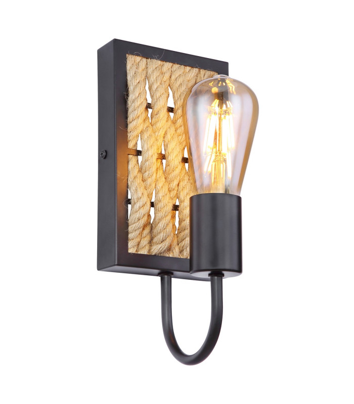 Halia Wall Lamp Matt Black 1x E27-1