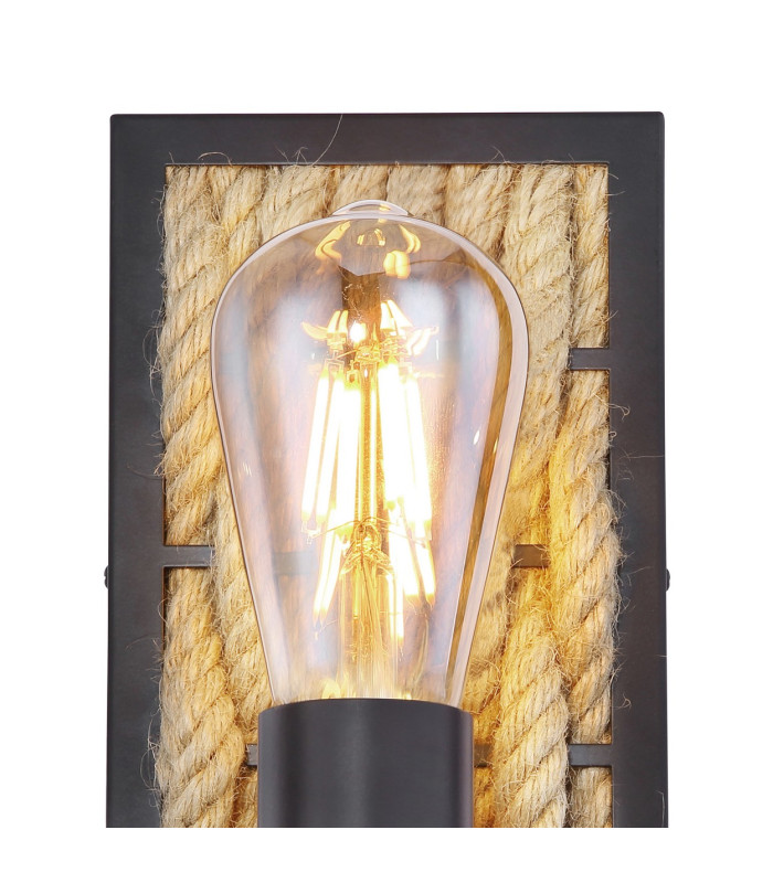 Halia Wall Lamp Matt Black 1x E27-4