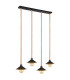 Diana Bar Pendant Ceiling Light Matt Black 4x E27-2