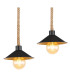 Diana Bar Pendant Ceiling Light Matt Black 4x E27-4