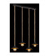 Diana Bar Pendant Ceiling Light Matt Black 4x E27-5