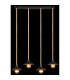 Diana Bar Pendant Ceiling Light Matt Black 4x E27-6