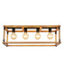 Vernon Ceiling Spotlight Bar Black 4x E27-3