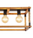 Vernon Ceiling Spotlight Bar Black 4x E27-4
