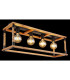 Vernon Ceiling Spotlight Bar Black 4x E27-5