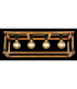 Vernon Ceiling Spotlight Bar Black 4x E27-6