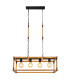 Vernon Bar Pendant Ceiling Light Black 4x E27-3