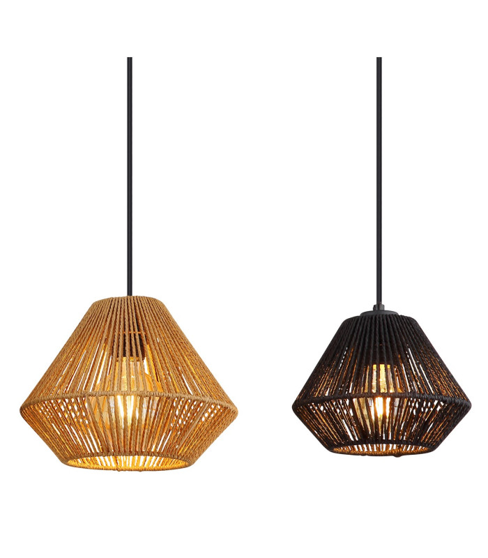 Houdini Bar Pendant Ceiling Light Matt Black 4x E27-4