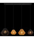 Houdini Bar Pendant Ceiling Light Matt Black 4x E27-6