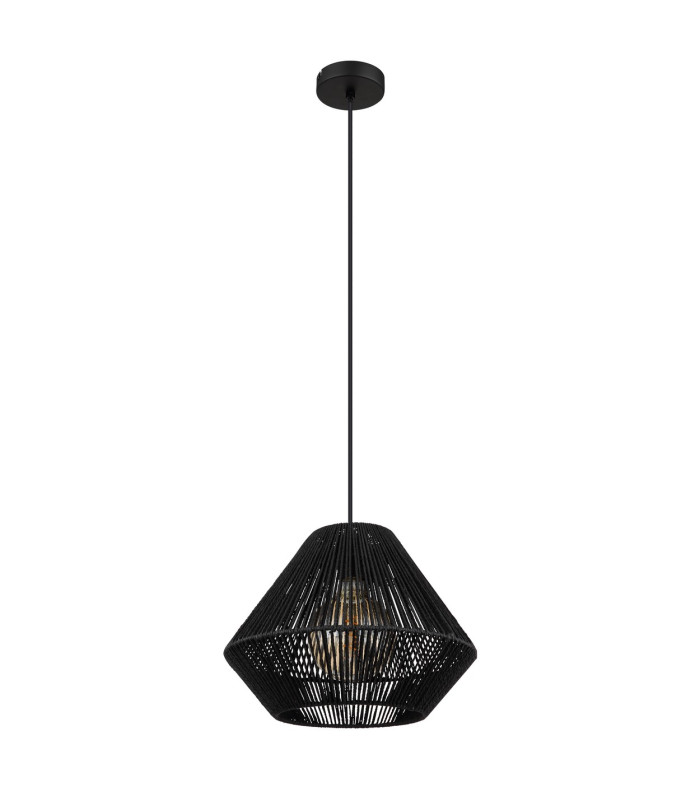 Houdini Dome Pendant Ceiling Light Matt Black 1x E27-2
