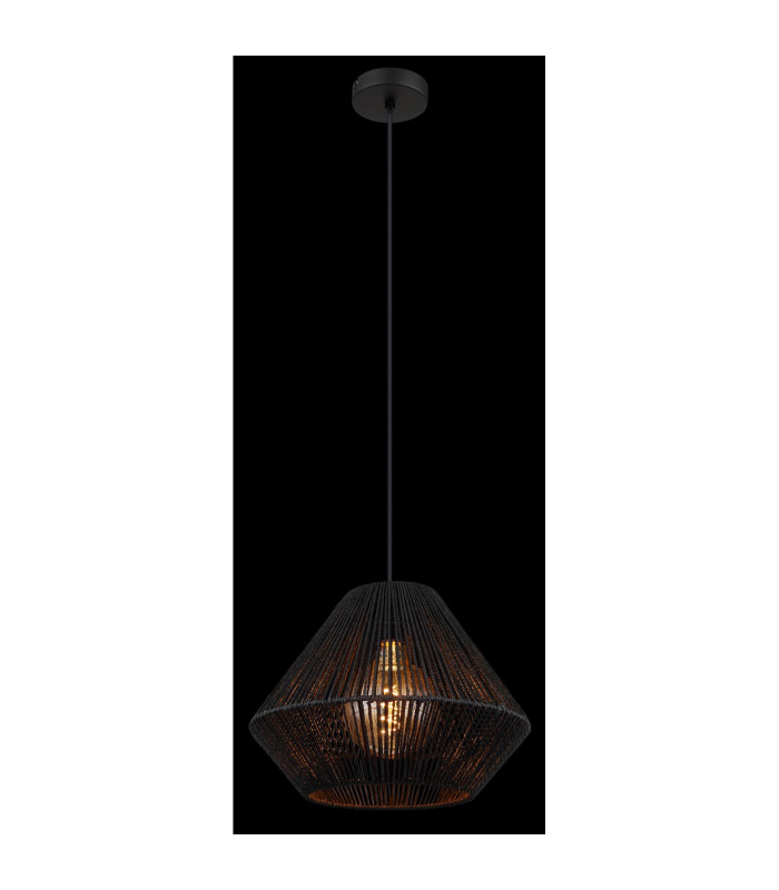 Houdini Dome Pendant Ceiling Light Matt Black 1x E27-4