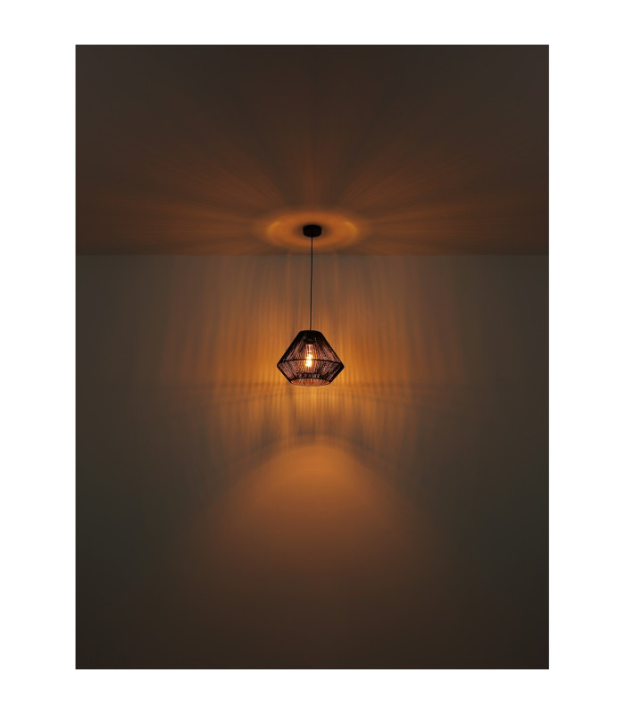 Houdini Dome Pendant Ceiling Light Matt Black 1x E27-5