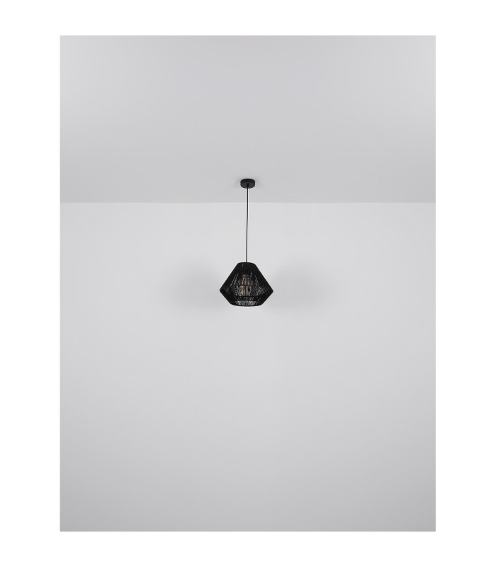 Houdini Dome Pendant Ceiling Light Matt Black 1x E27-7