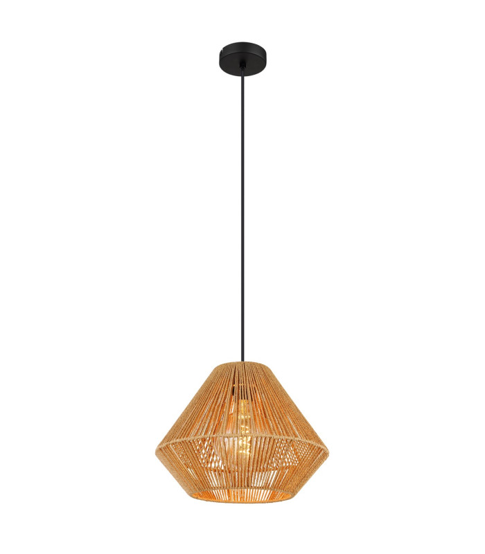 Houdini Dome Pendant Ceiling Light Matt Brown 1x E27-1