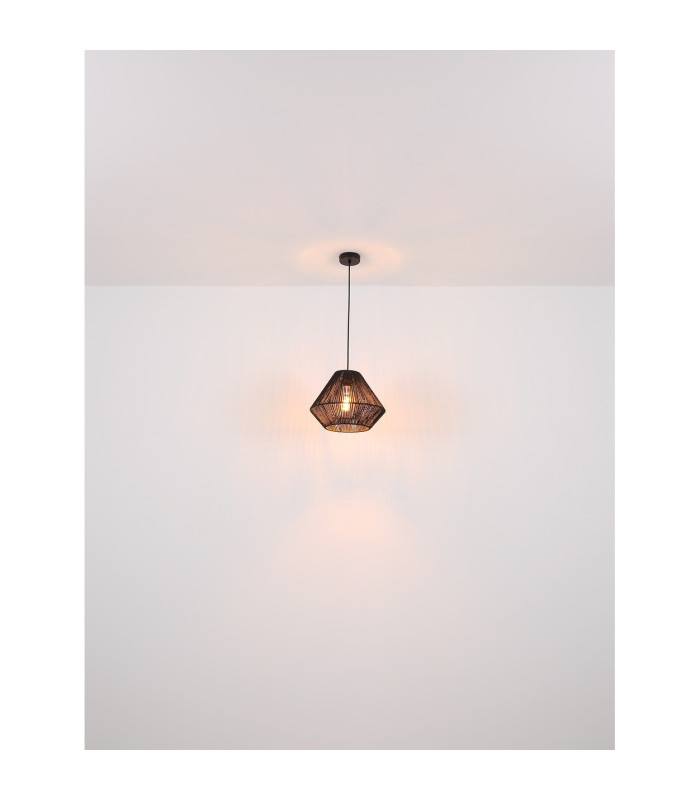 Houdini Dome Pendant Ceiling Light Matt Brown 1x E27-6